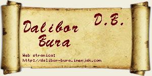 Dalibor Bura vizit kartica